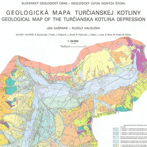 Mapa Turčianskej kotliny s vyznačenými turistickými trasami