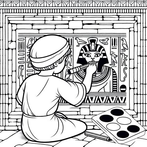 Dieťa maľuje na veľkú škatuľu