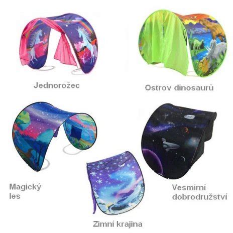 Farebný detský stan nad posteľ