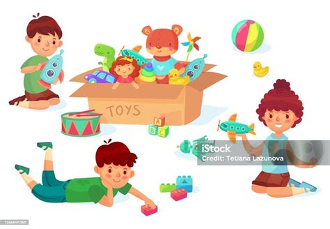 Interiér moderných jaslí s hračkami a detskými kreslami