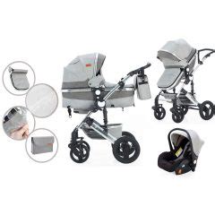 Detský kočík v sivej farbe