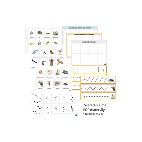 Ilustrácia znázorňujúca rôzne vzdelávacie aktivity pre deti