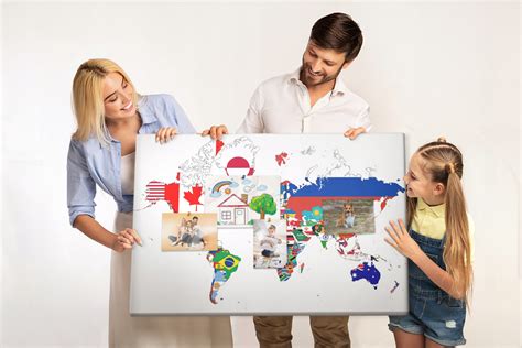 Ilustrácia rôznych národných vlajok