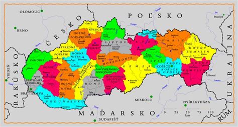 Mapa regiónov s konfliktami