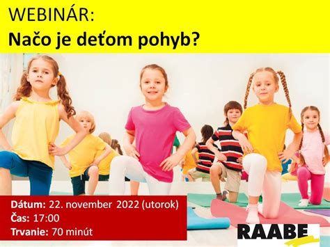 Deti zapojené do pohybovej aktivity