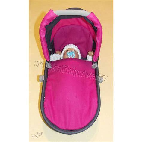 Detail kočíka pre bábiky s odnímateľnou vaničkou