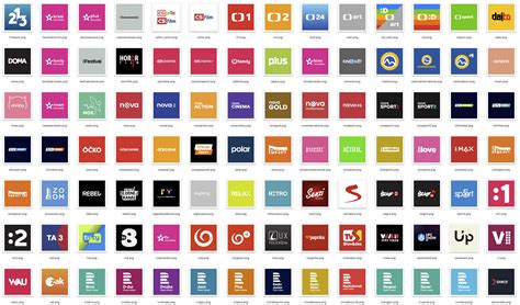 Logá rôznych televíznych staníc (Picony)