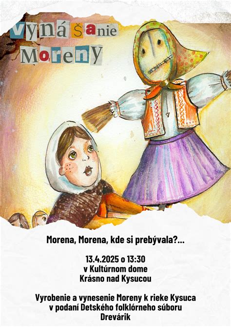 Ilustrácia vynášania Moreny
