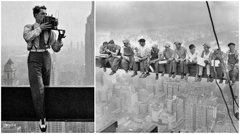 Charles C. Ebbets fotografuje robotníkov na vrchole mrakodrapu