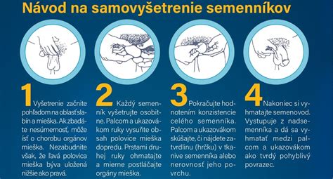 Ilustrácia správneho samovyšetrovania semenníkov