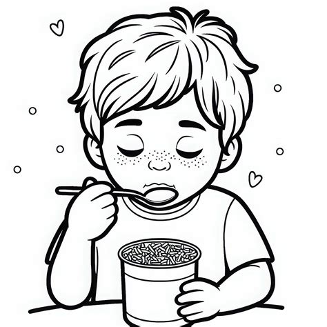 Dieťa jediace jogurt