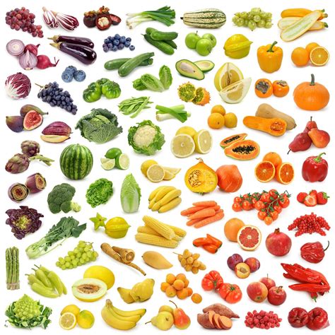 infografika ukazujúca rôzne druhy ovocia a zeleniny vhodných pre deti