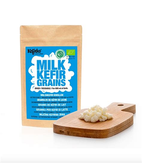 Kefírové zrná a hotový kefír