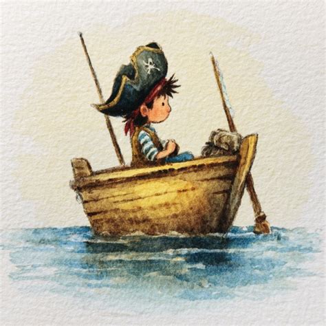 Ilustrácia dieťaťa ako piráta