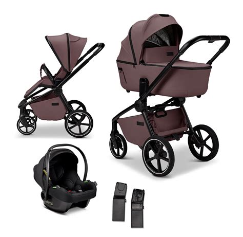 Ilustračný obrázok rodiny s kočíkom Moon Resea v meste